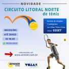 Litoral Norte ter&aacute; seu Circuito de T&ecirc;nis