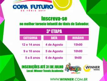 Copa Futuro será de 4 a 6 de agosto
