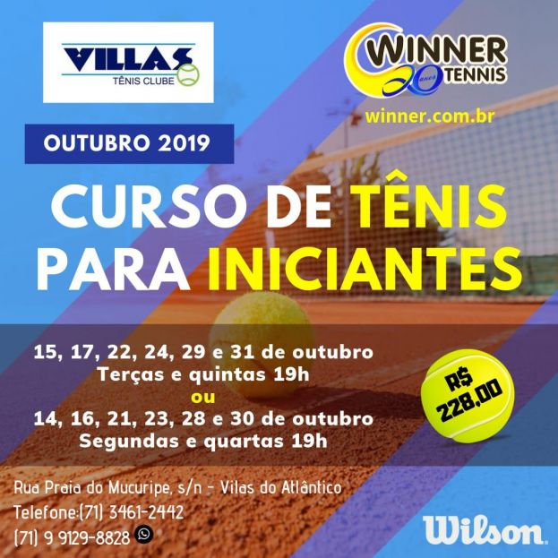Curso de Tênis para iniciante